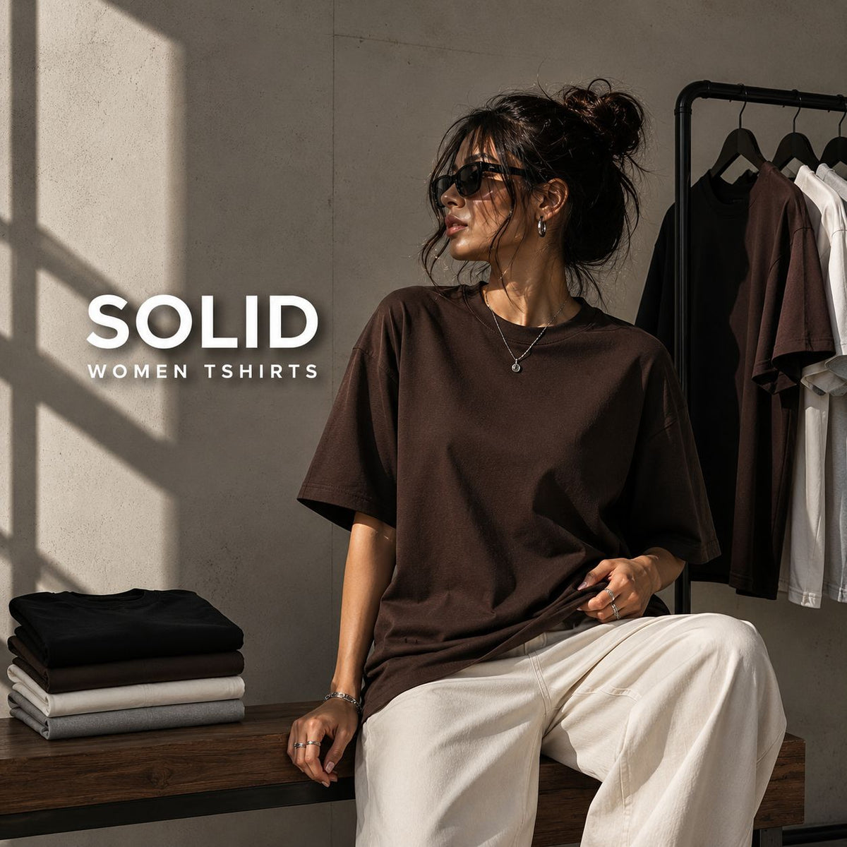 Women - regular-tshirts - Solids