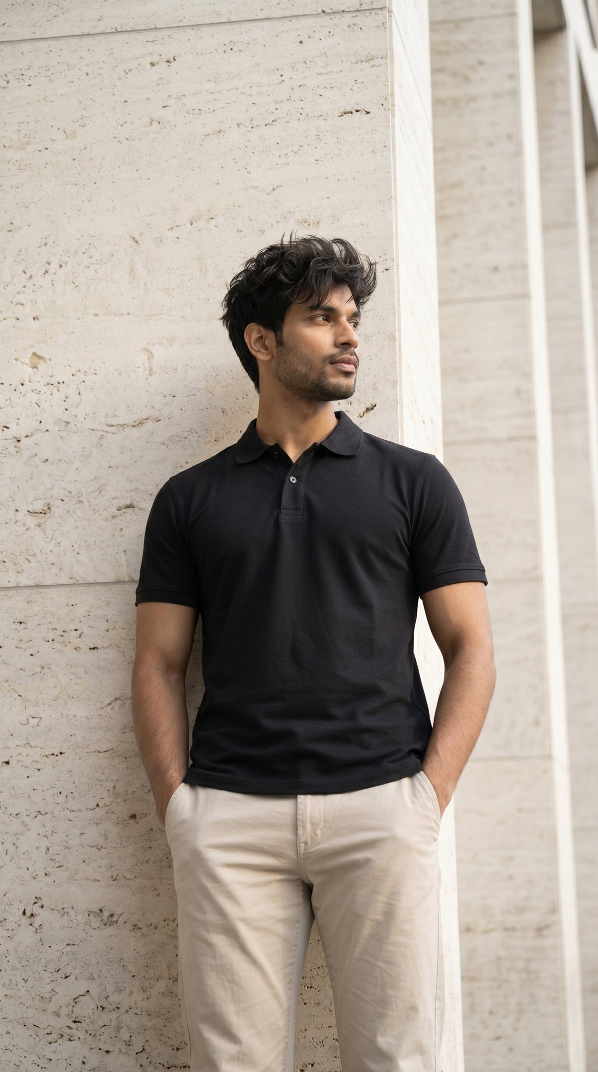 Classic Polo T-Shirt – Regular Fit | Black-5