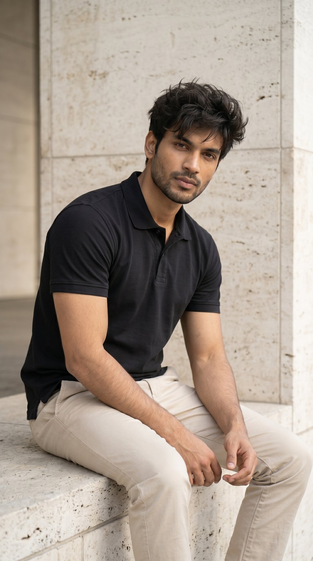 Classic Polo T-Shirt – Regular Fit | Black-8
