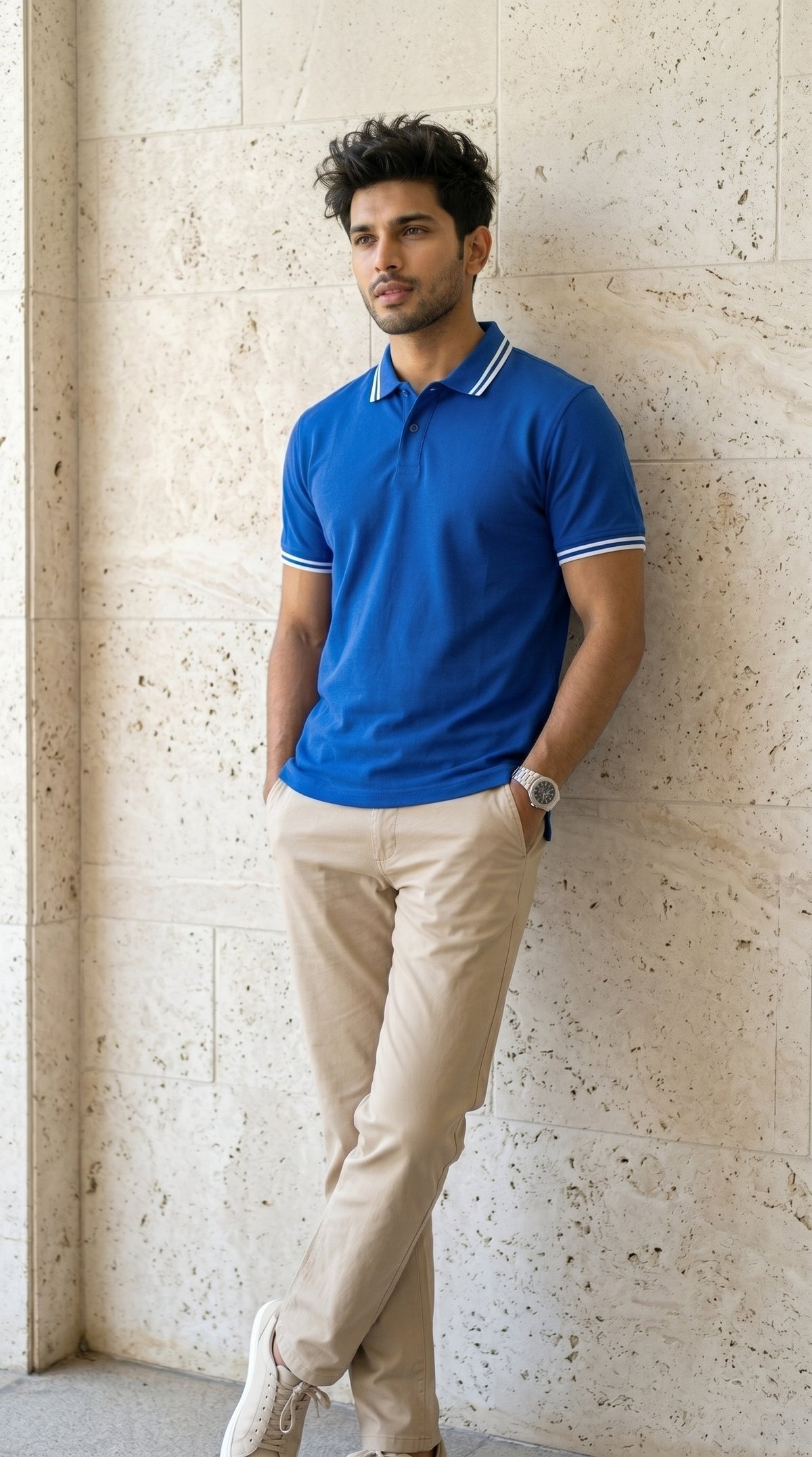 Classic Tipped Polo T-Shirt-6