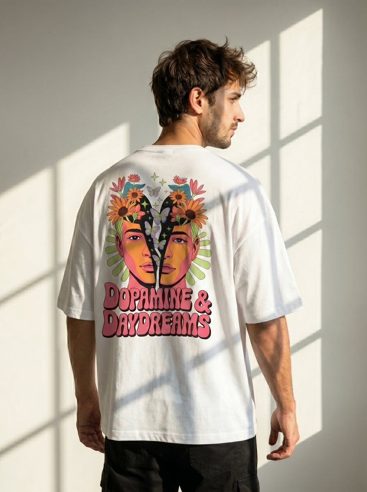 Dopamine Dreams Oversized Graphic T-Shirt-7