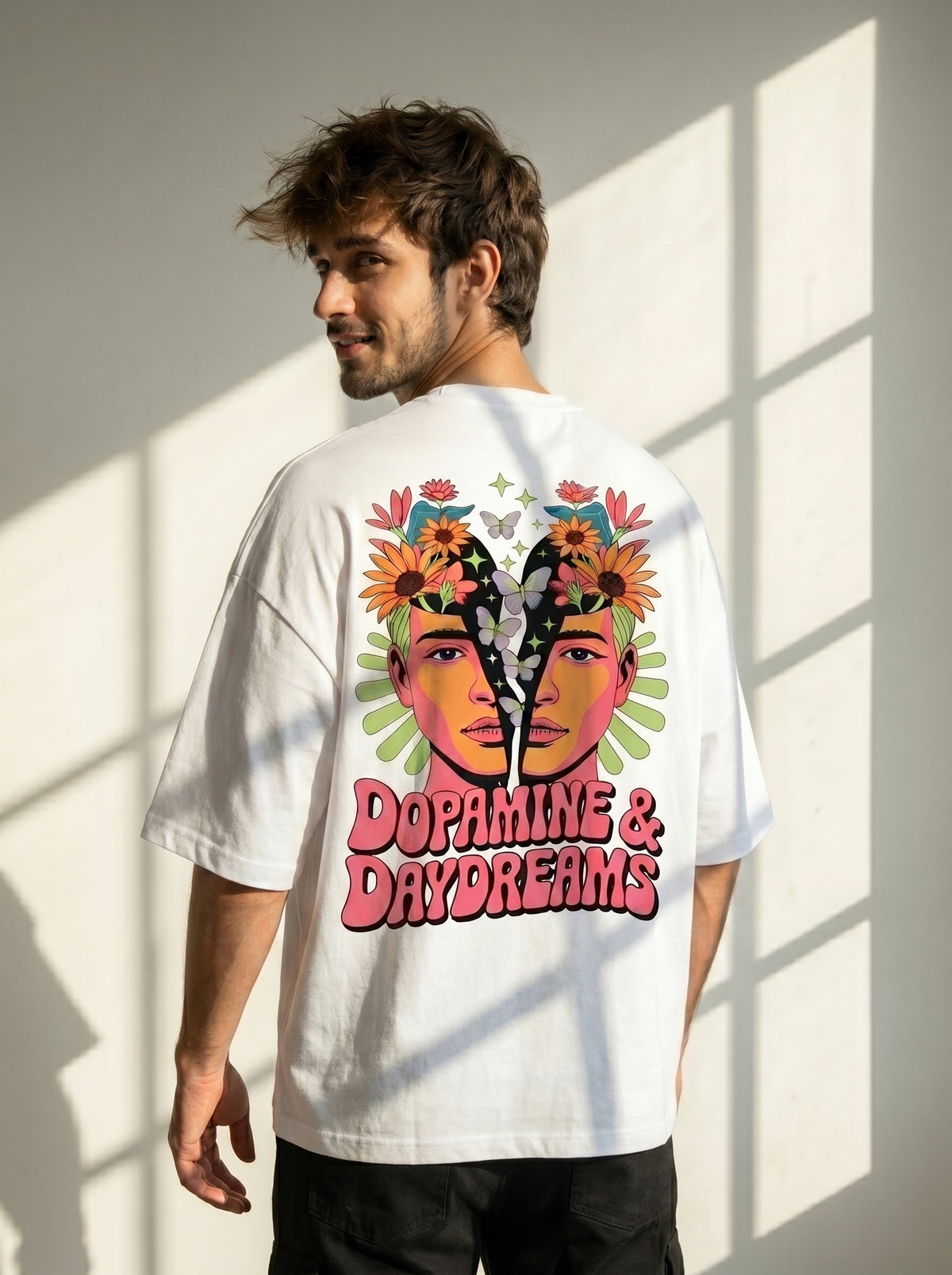 Dopamine Dreams Oversized Graphic T-Shirt