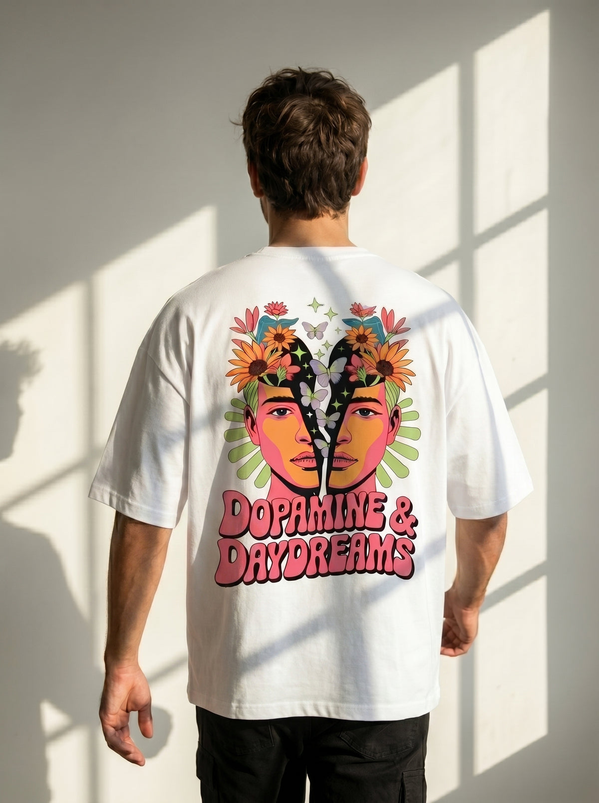 Dopamine Dreams Oversized Graphic T-Shirt-8