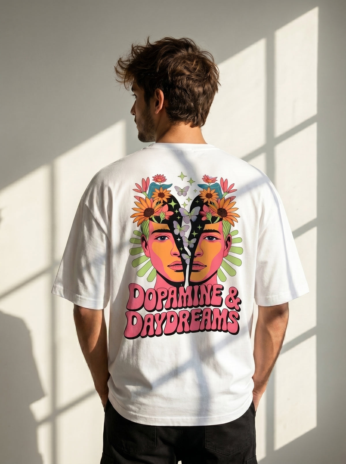 Dopamine Dreams Oversized Graphic T-Shirt-9