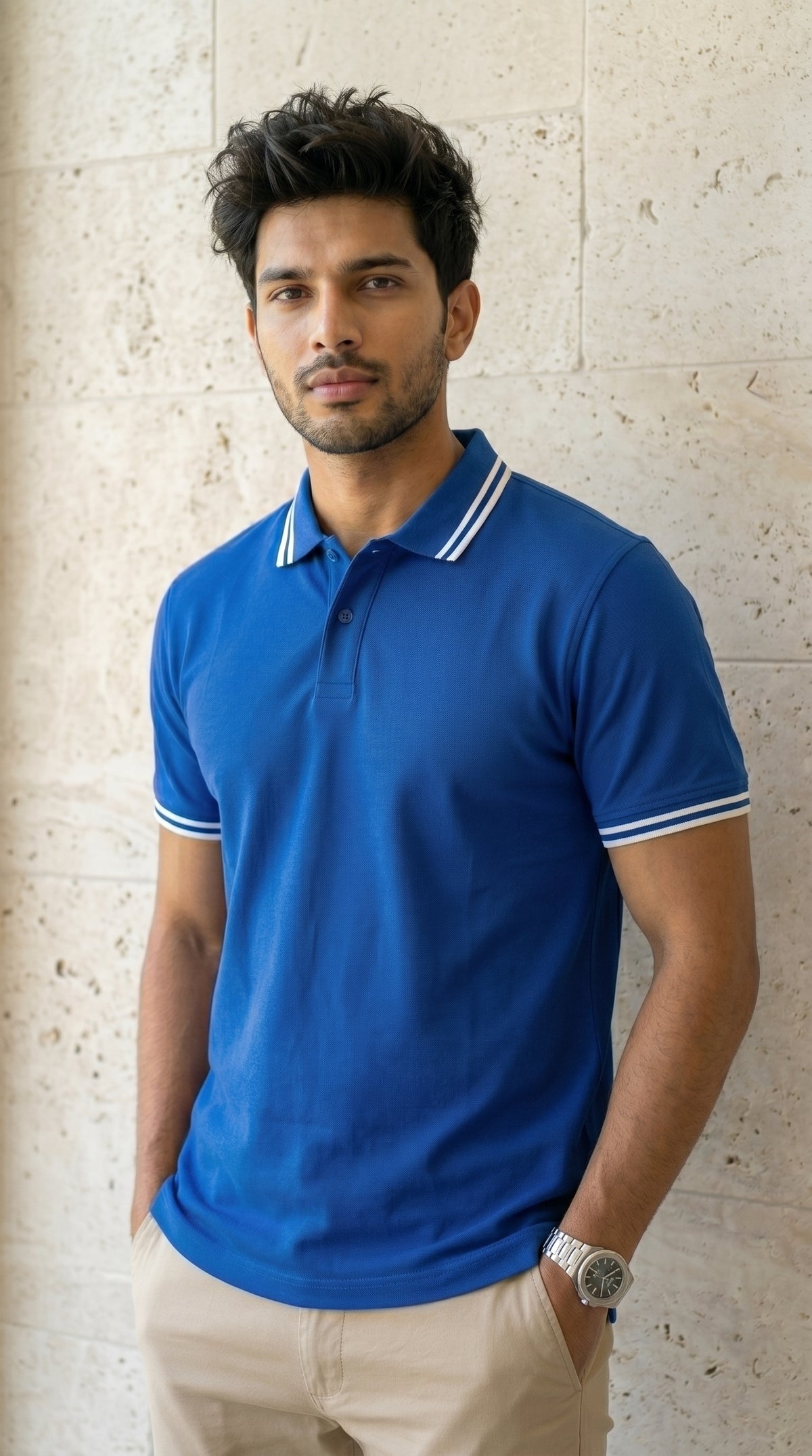 Classic Tipped Polo T-Shirt-7