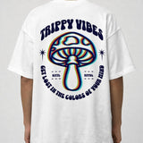 Trippy Vibes Mushroom Oversized T-Shirt