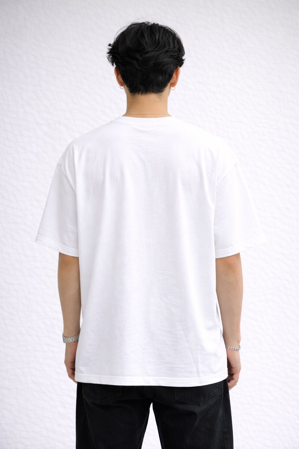Men’s White Respect The Drip Graphic Printed T-Shirt-3