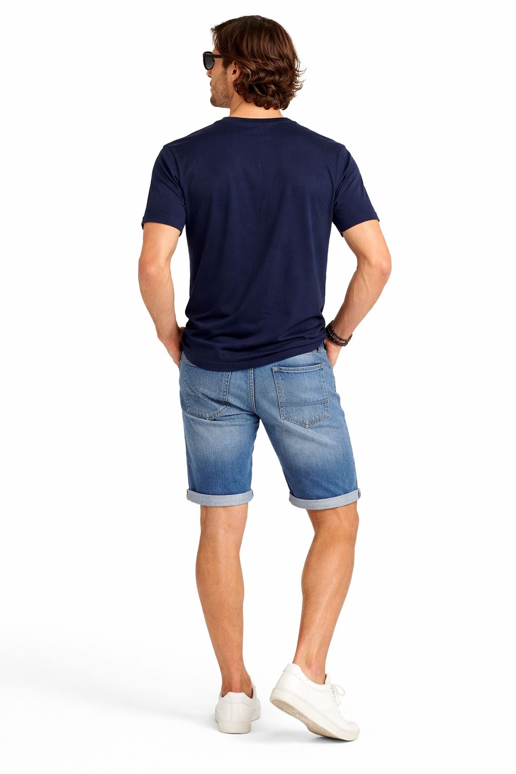 Men’s Navy Blue Summer Vibes Graphic Printed T-Shirt-3