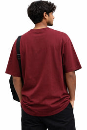 Essential Oversized Maroon Tee
