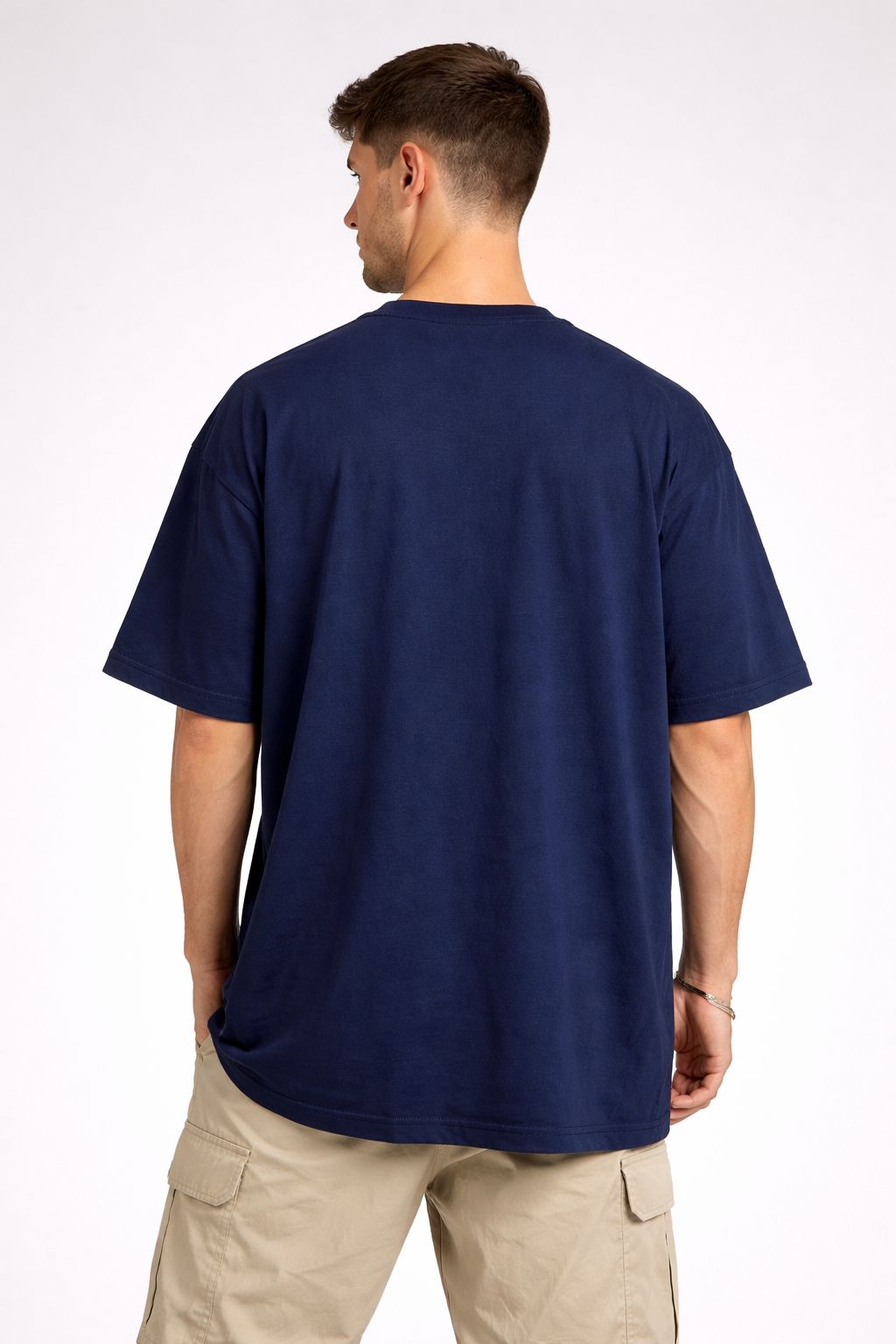 Midnight Oversized Navy Tee-3