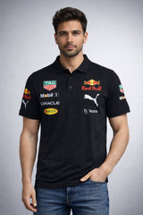 Black Motorsport Polo Tee - RedBull