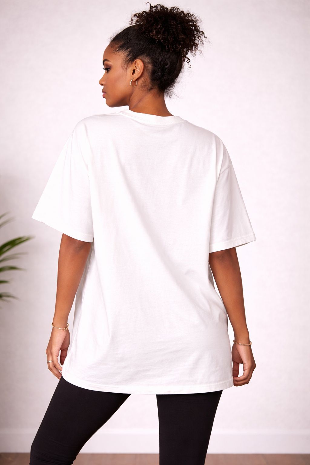 White Oversized T-Shirt with “Chill Mode” Graphic-3