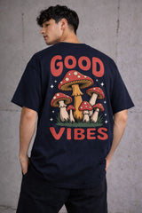 Good Vibes Oversized Graphic T-Shirt