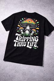 Tripping Thru Life Oversized Graphic T-Shirt