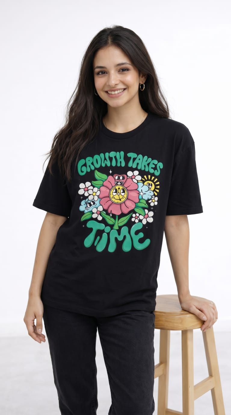 Growth Takes Time Graphic T-Shirt-9