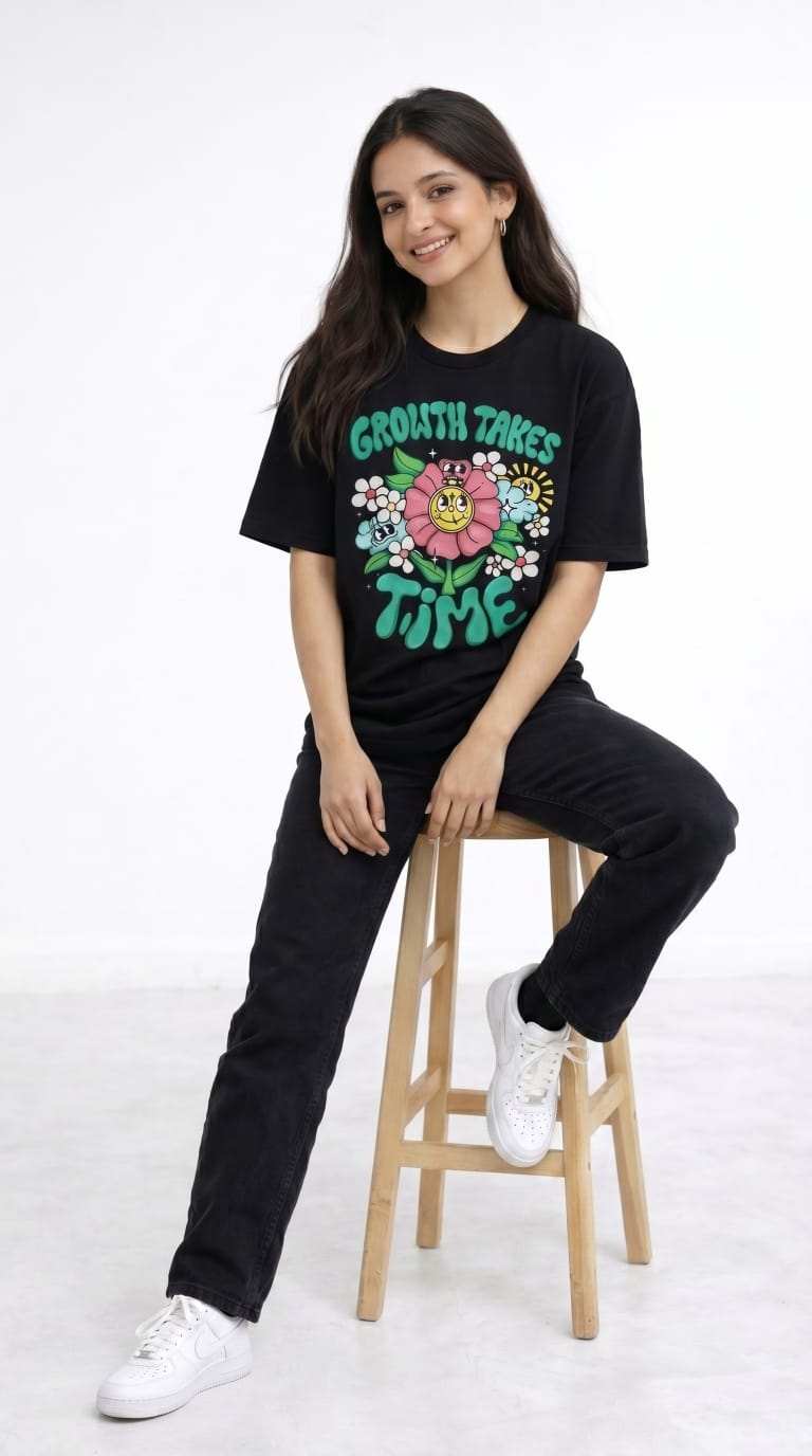 Growth Takes Time Graphic T-Shirt-8