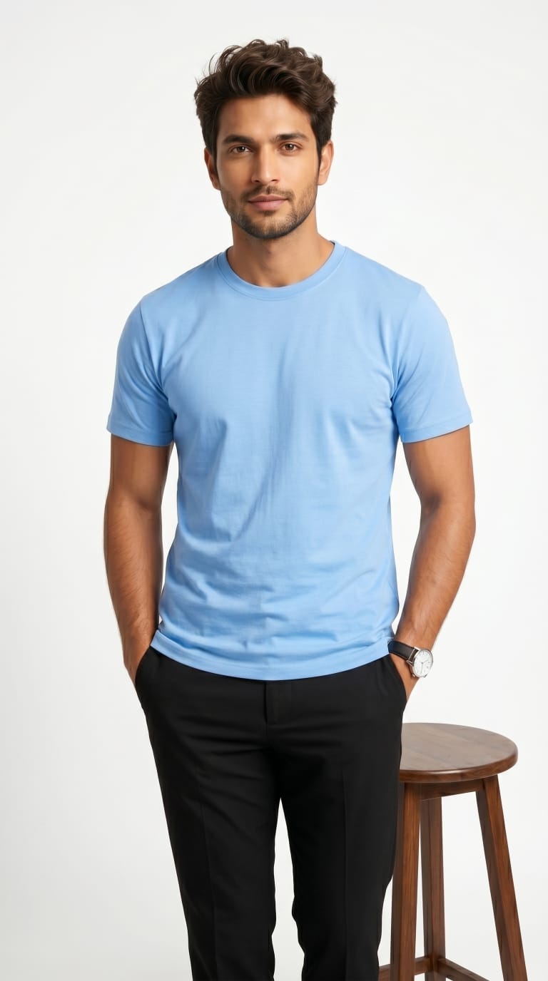 Skyline Relaxed Blue Tee