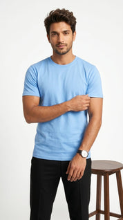 Skyline Relaxed Blue Tee