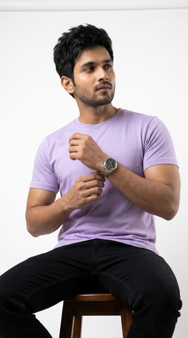 Lilac Core – Essential Tee-8