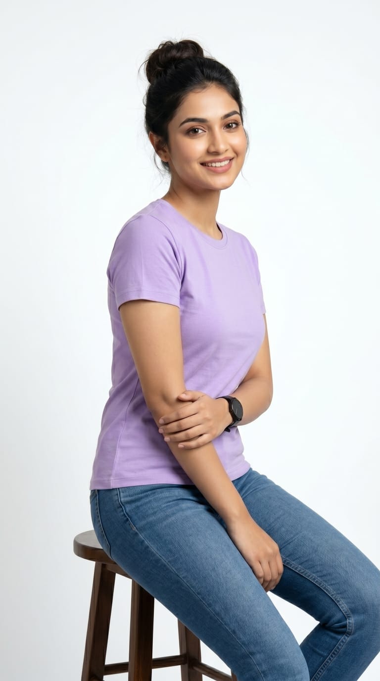 Core Essential T-Shirt – Slim Fit | Lavender-5