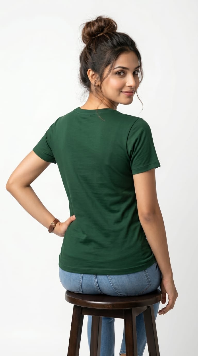 Core Essential T-Shirt – Slim Fit | Forest Green