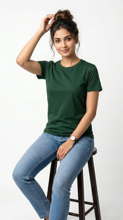 Core Essential T-Shirt – Slim Fit | Forest Green