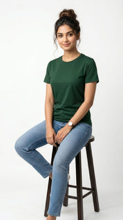 Core Essential T-Shirt – Slim Fit | Forest Green