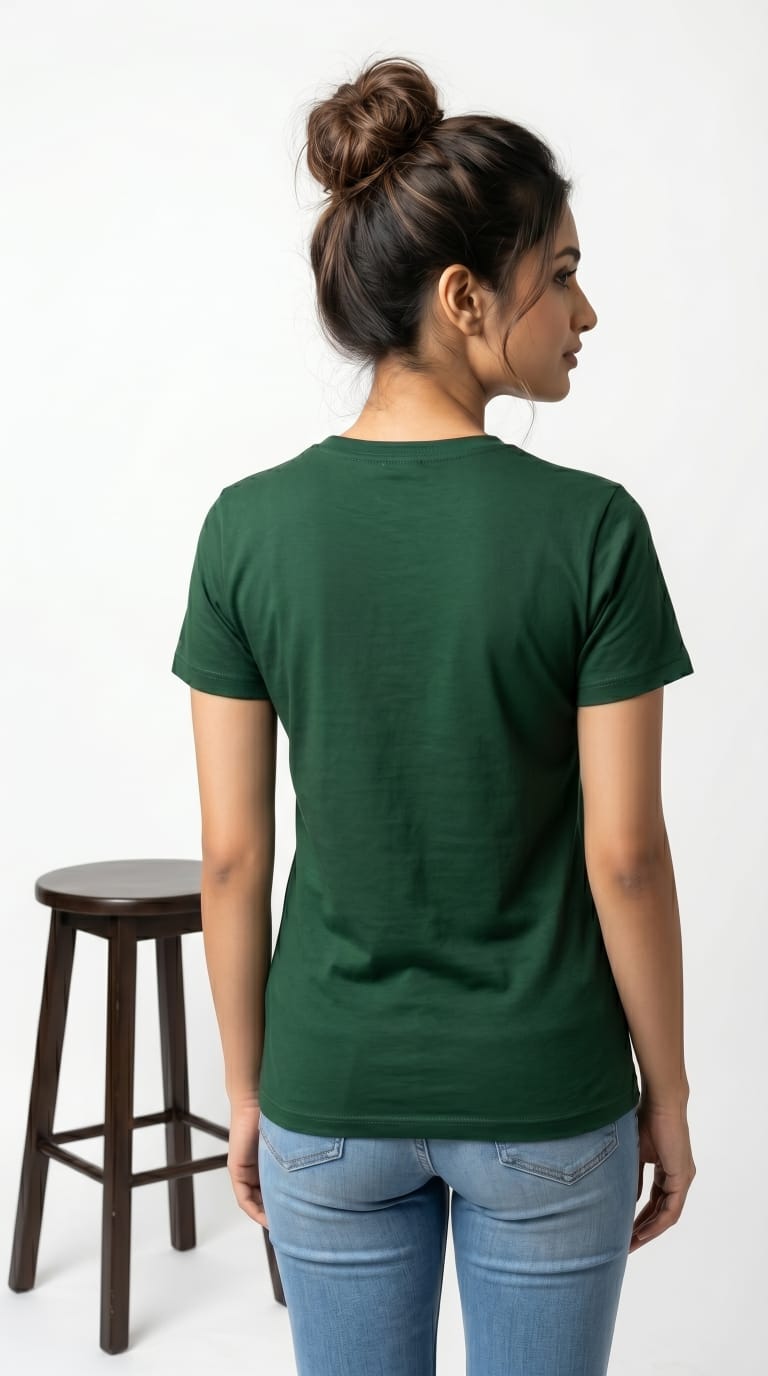 Core Essential T-Shirt – Slim Fit | Forest Green-6