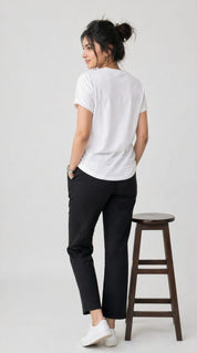Core Solid T-Shirt – Regular Fit | White 180 GSM