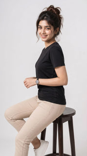 Core Essential T-Shirt – Regular Fit | Black