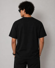 Peace Leaf Graphic T-Shirt – Regular Fit | Black