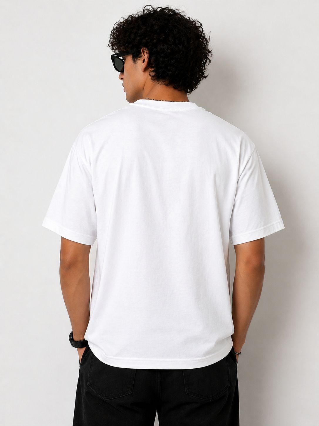 Happy Time Graphic T-Shirt – Regular Fit | White-4