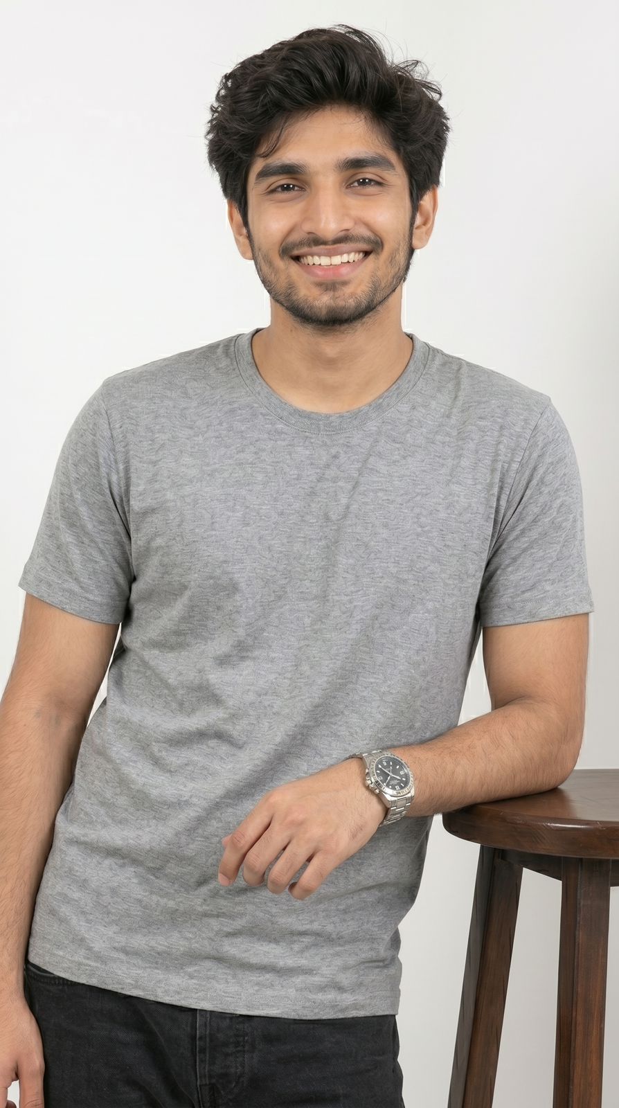 Core Melange T-Shirt – Regular Fit | Grey