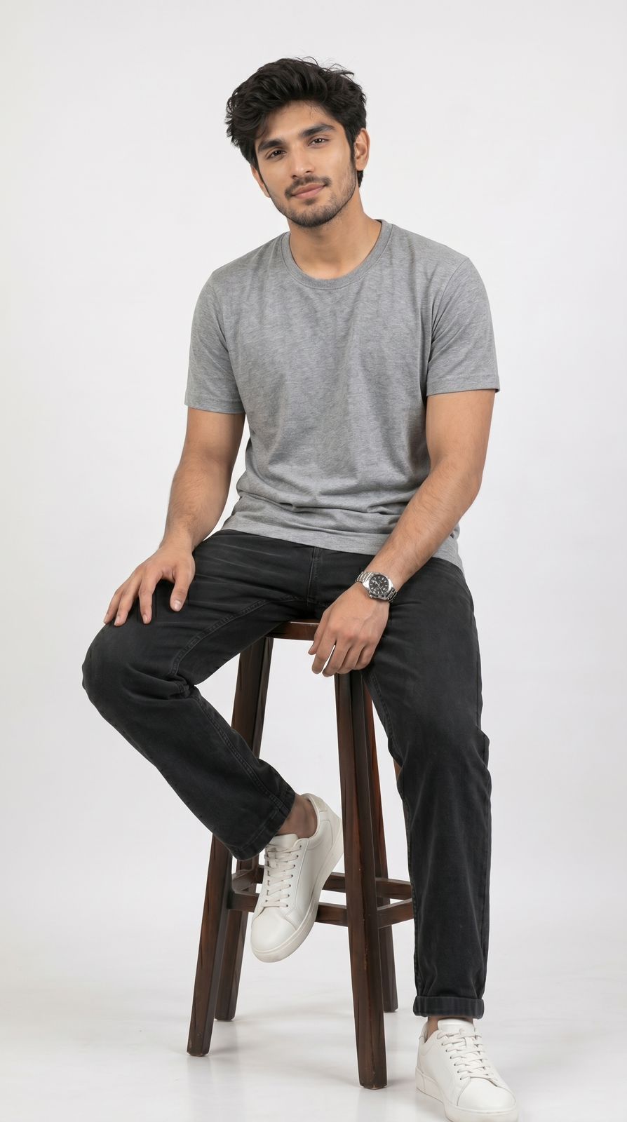 Core Melange T-Shirt – Regular Fit | Grey-6