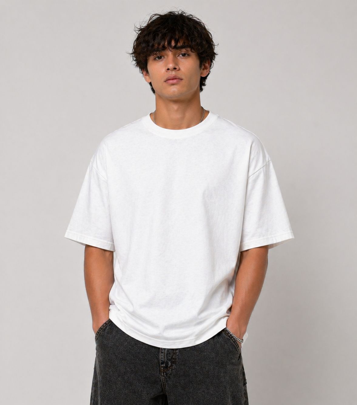 Cool Boy Oversized Graphic T-Shirt – White-3