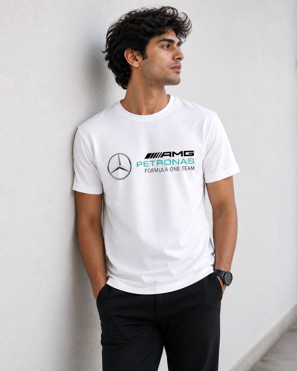 Performance Graphic T-Shirt – Regular Fit | White