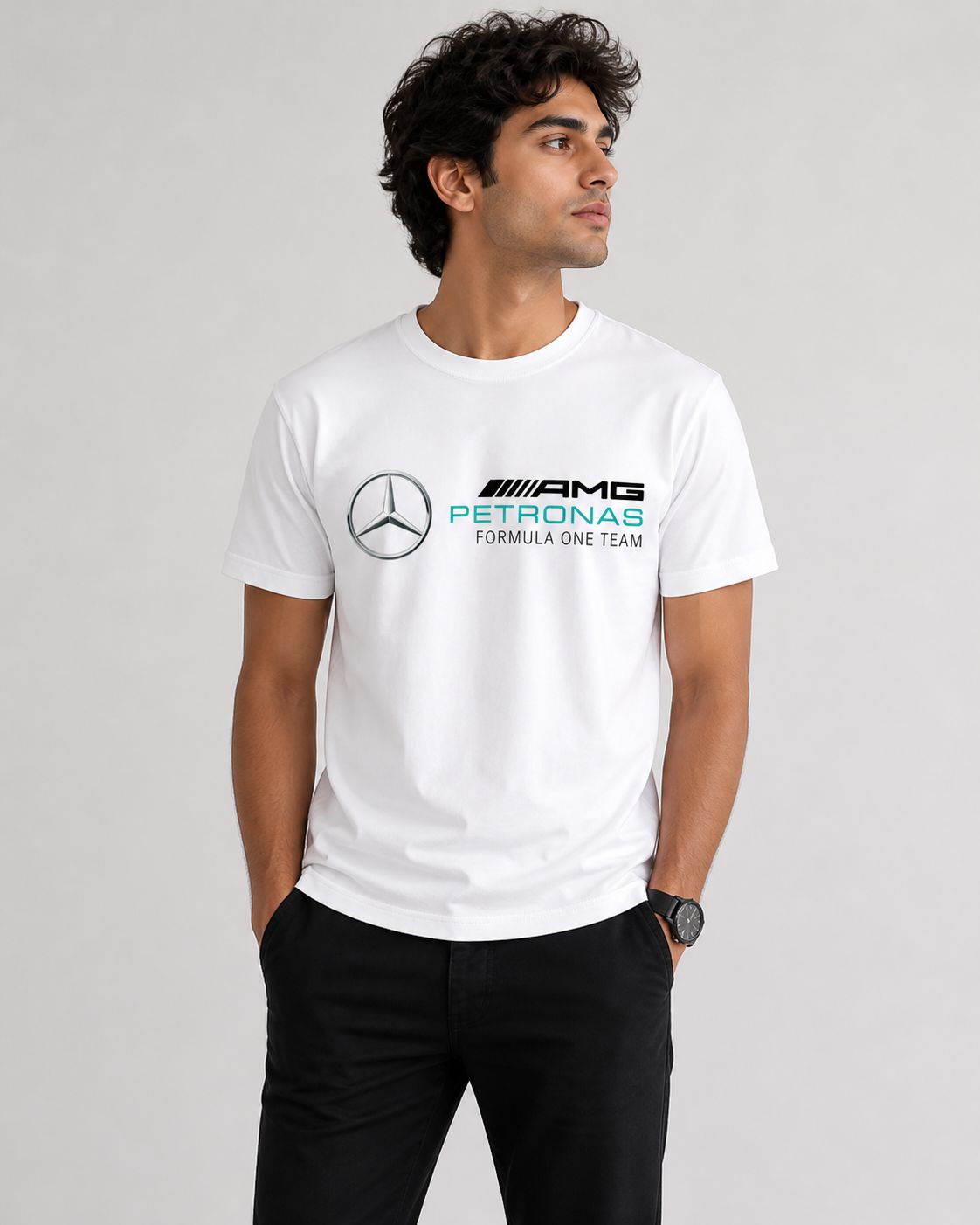 Performance Graphic T-Shirt – Regular Fit | White