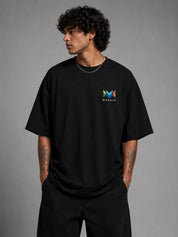 Yolo Back Graphic Oversized T-Shirt – Black |
