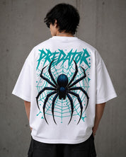 Predator Graphic Oversized T-Shirt – White | 230 GSM