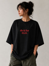 1. EGO Oversized T-Shirt – Black