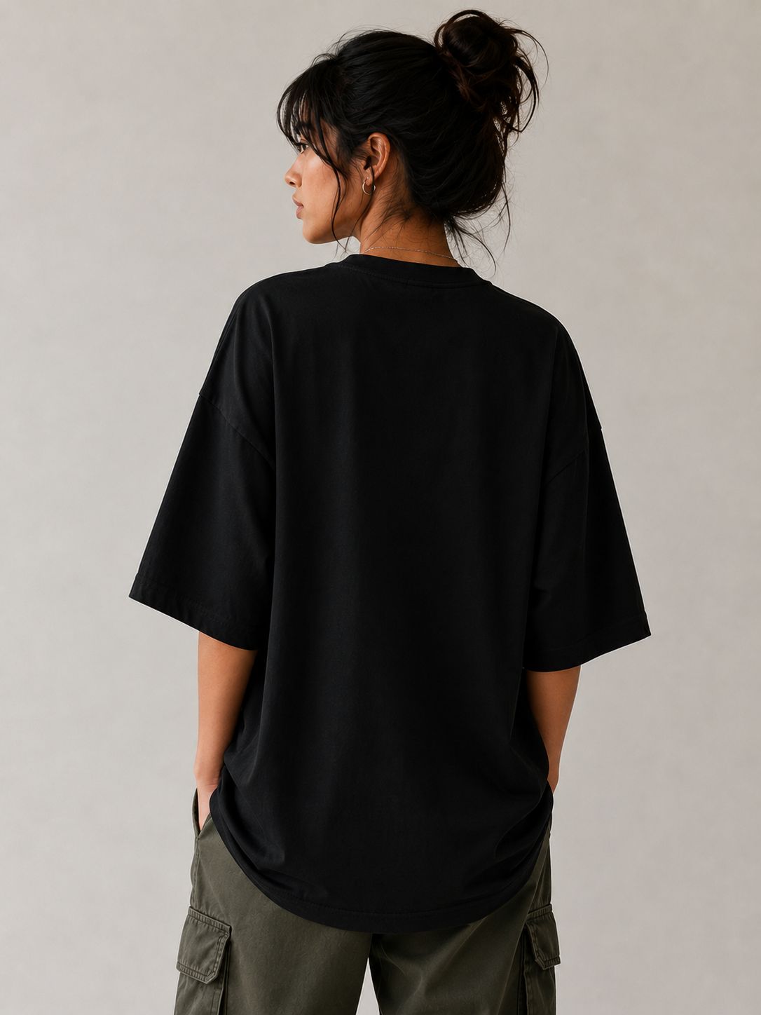 1. EGO Oversized T-Shirt – Black-3