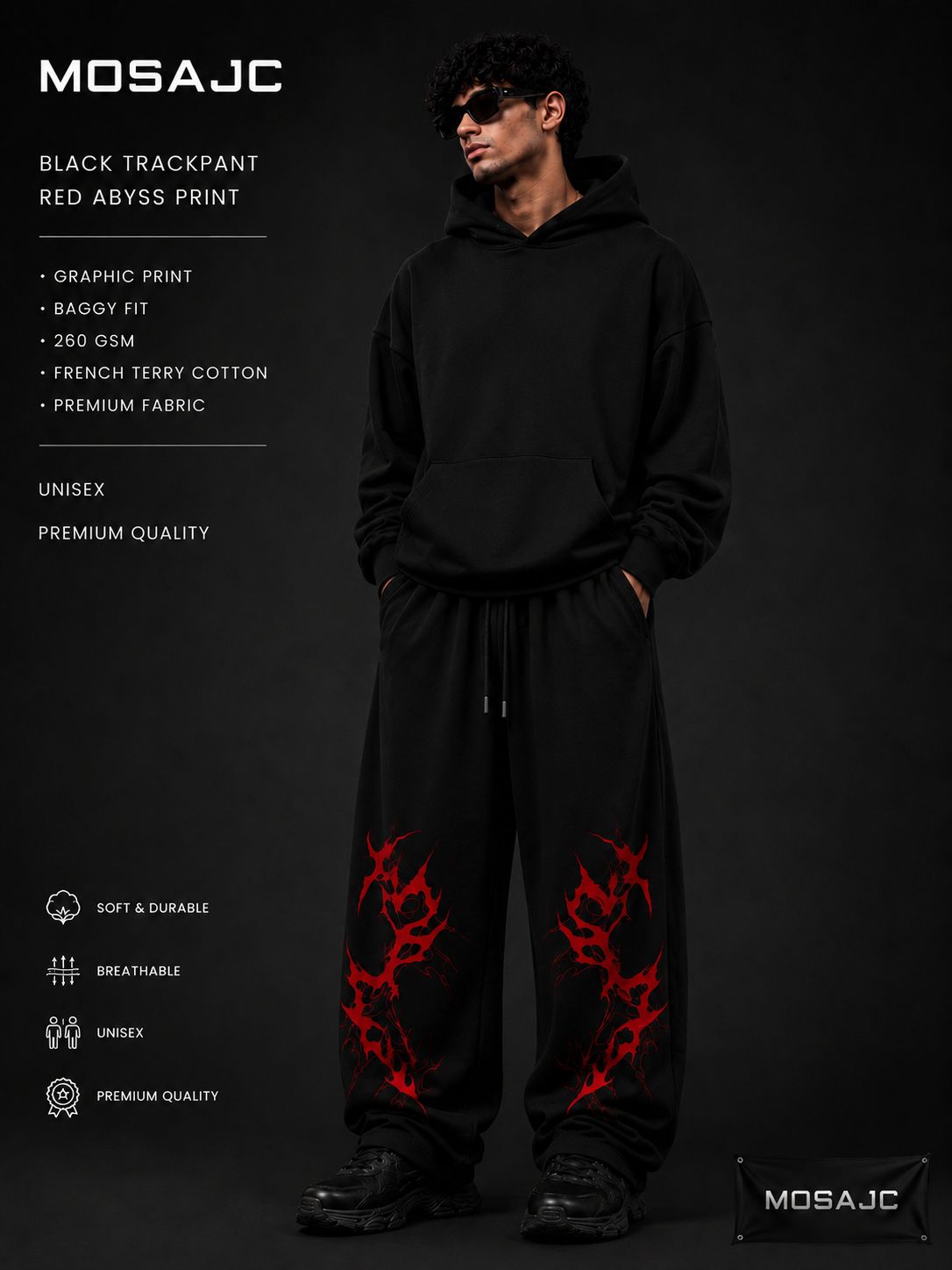 MOSAJC Inferno Baggy Trackpants-4