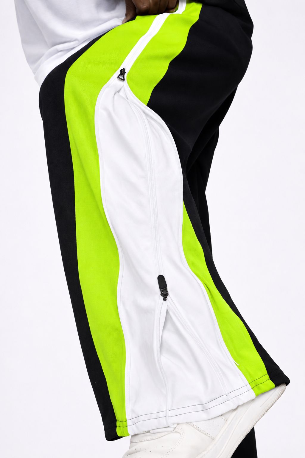 MOSAJC Voltage Double-Zip French Terry Trackpants ( Neon)-5