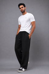 300 Gsm  Gravity Heavyweight Trackpants (Black)