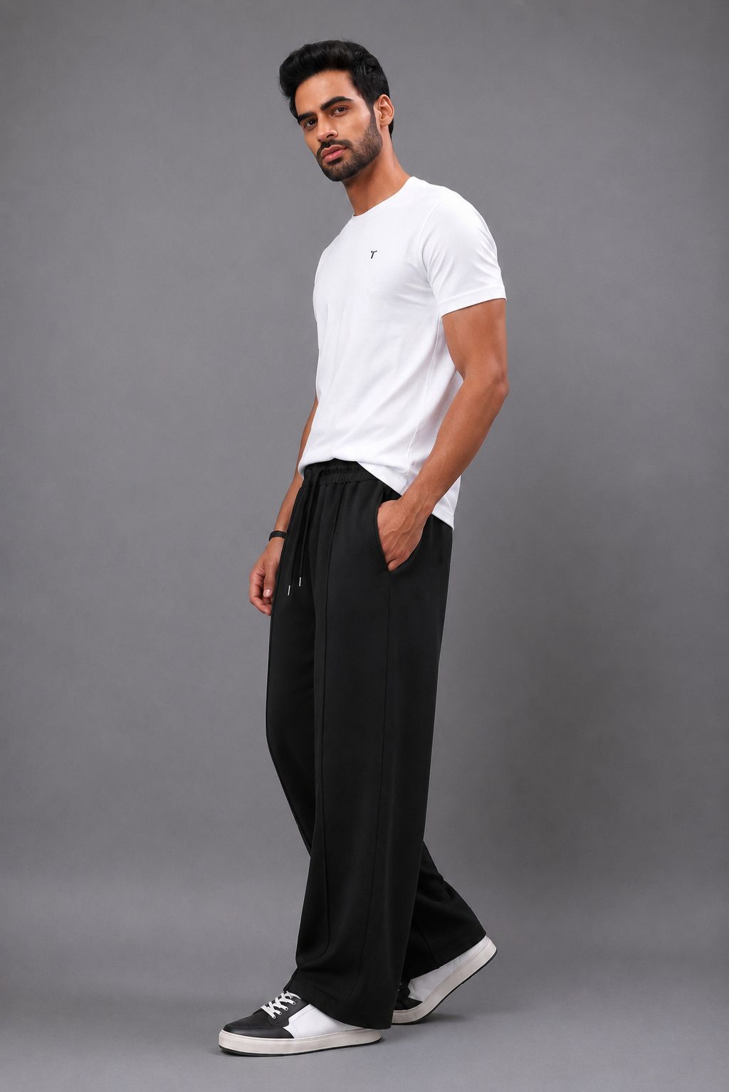300 Gsm  Gravity Heavyweight Trackpants (Black)