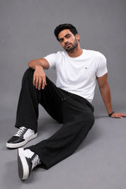 300 Gsm  Gravity Heavyweight Trackpants (Black)