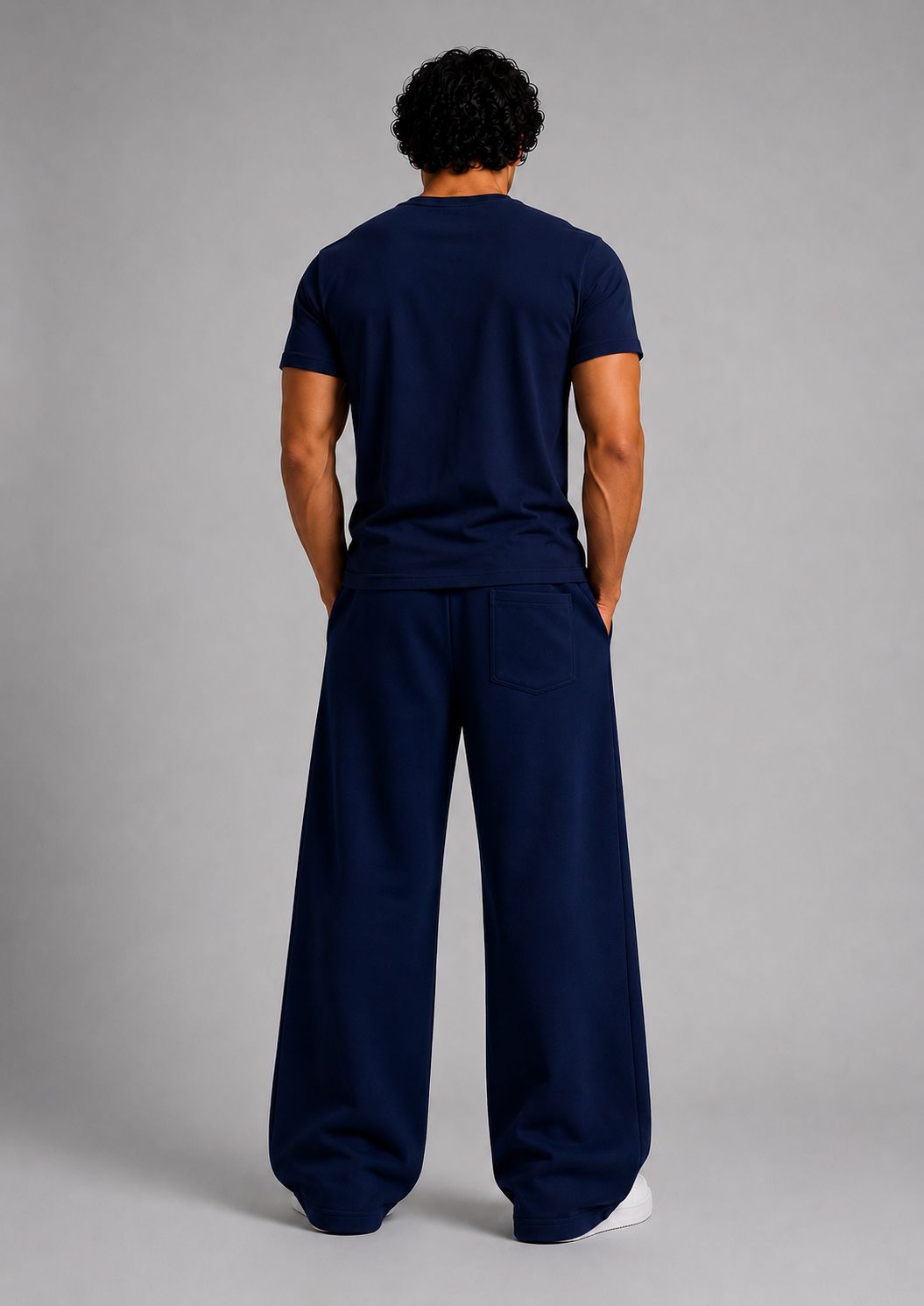 Midnight Drift Premium Baggy Trackpants – 300 GSM Heavyweight Cotton Fleece-4