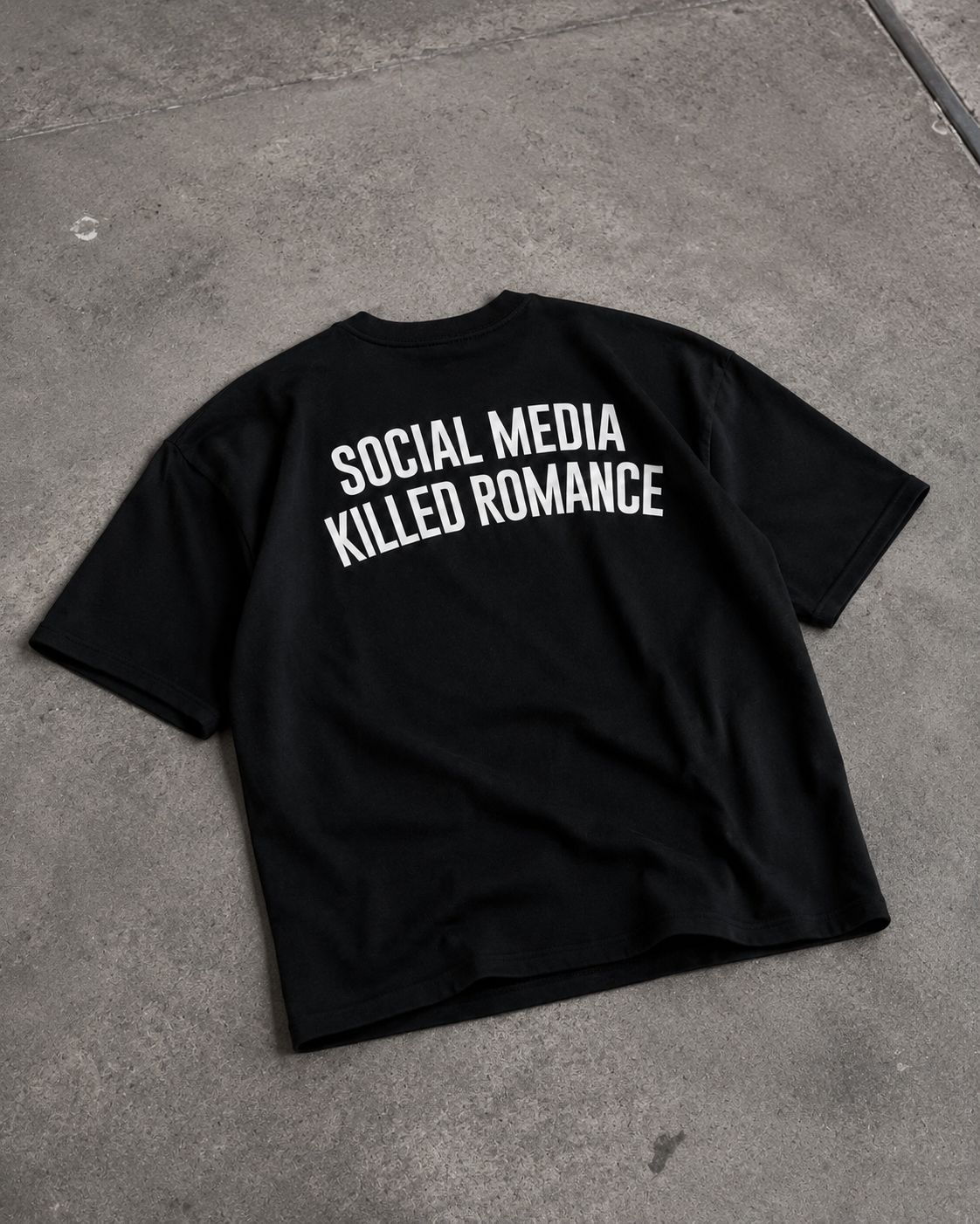 MOSAJC Digital Ruins Oversized T-Shirt – 230 GSM French Terry Cotton-3