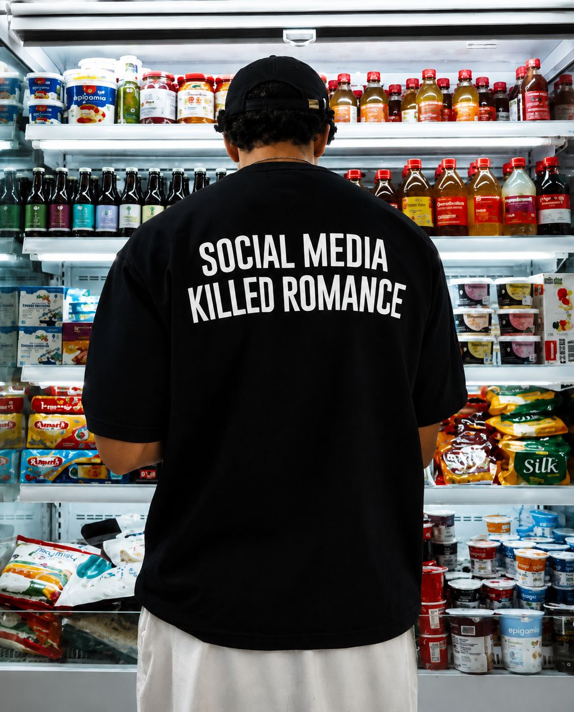 MOSAJC Digital Ruins Oversized T-Shirt – 230 GSM French Terry Cotton