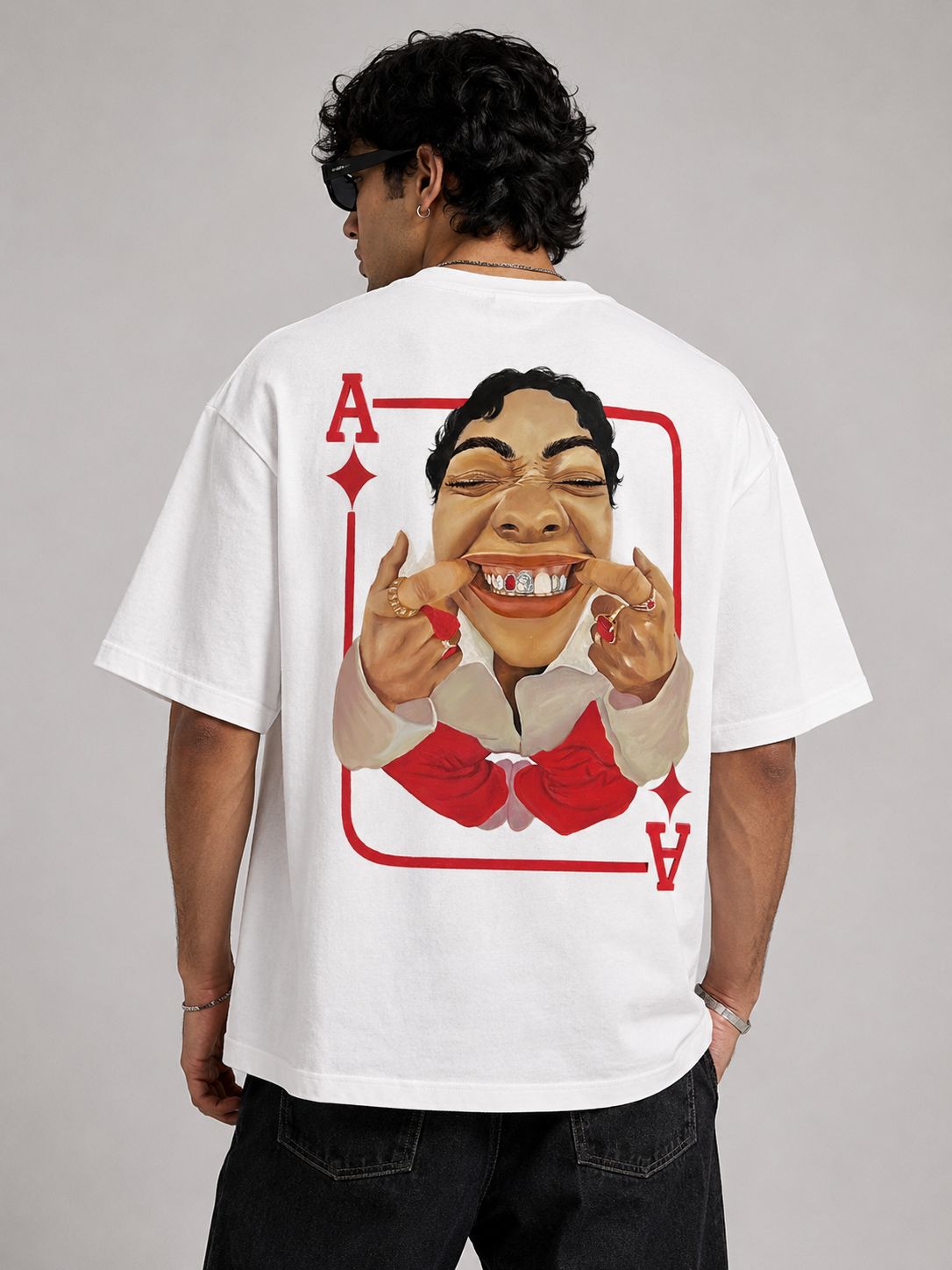 MOSAJC Ace of Attitude Oversized T-Shirt – 230 GSM French Terry Cotton